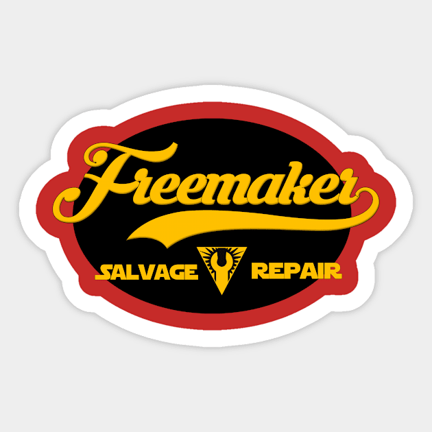 Freemaker Salvage and Repair Sticker by cwjedi